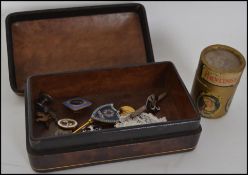 A small collection of vintage 20th century enamel pin badges to include pin badges for Union's, such