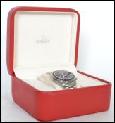 An Omega Speedmaster Professional Moon Watch stainless steel manual wind chronograph bracelet