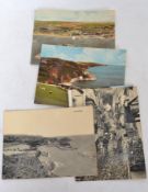 VISTASOUND 1960s 45rpm gramophone records as novelty postcards x7. Torquay, Blackpool, Ilfracombe,