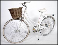 A vintage ladies Raleigh Capris - Liz Pepperell bicycle - bike having original saddle and handlebars