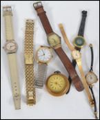 A Continental silver 935 half hunter pocket watch having faceted hands with a Roman Numeral