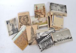 Accumulation of 1500 Foreign vintage view type postcards in box