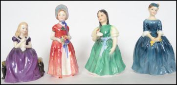 A collection of Royal Doulton figurines to include Affection HN2236, Francine Hn2422, Cherie