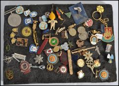 A good collection of enamel badges to include Football clubs Wimbledon, Bolton, Chelsea, Everton,