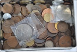 A collection of world coins to include decimal and pre decimal Victorian examples, USA and