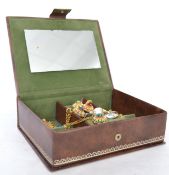 A collection of yellow metal and silver necklace chains, 4 with matching glass stone and pearl