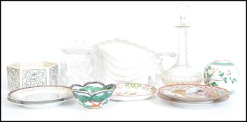 A collection of 19th and 20th century ceramics to include English and Asian ceramics, Royal