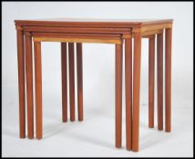 A good Danish 1960's teak wood graduating nest of