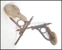 A stunning pair of vintage mid 20th century indust