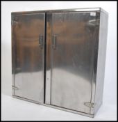 A vintage 20th century industrial polished steel s