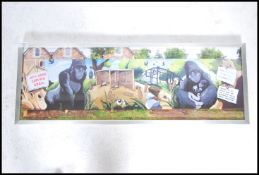 A graffiti urban art print by Bristol Street artis