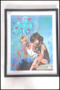 A graffiti urban art print by Bristol Street artis
