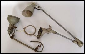 2 1960's retro - mid century Industrial anglepoise