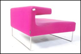 A modernist Moroso low lounge club chair / armchai