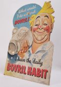 A vintage 1950's shop carded advertising sign for