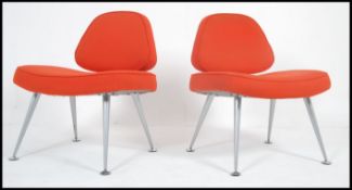 A pair of 20th century modernist design, raised on