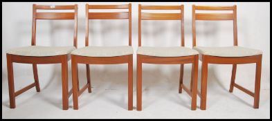 A set of 4 1970's Macintosh of KIrkcaldy teak wood