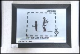 A graffiti urban art print by Bristol Street artis