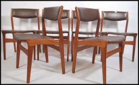 A good set of six retro Danish Dyrlund teak dining