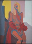 A 20th century retro abstract study of a nude sign