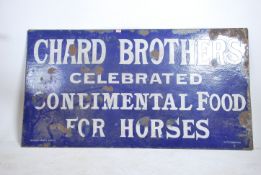 A large early 20th century Industrial enamel adver