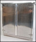 A vintage 20th century industrial polished steel s