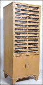 A good early multi drawer shop haberdashery unit o