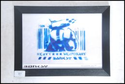 A graffiti urban art print by Bristol Street artis