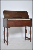 A 1930's Art Deco Dulcitone oak travelling piano h