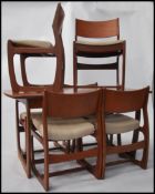 A 1970's retro Portwood furniture teak dining tabl