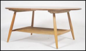 A 1970's original Ercol beech and elm wood circula