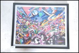 A graffiti urban art print by Bristol Street artis