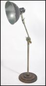 An Industrial mid century anglepoise cast metal de