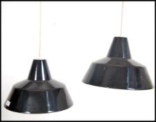 A set of retro 20th century Danish Louis Poulsen f