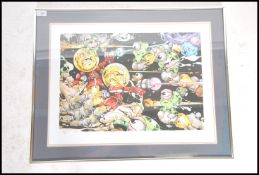 A graffiti urban art print by Bristol Street artis