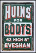 A rare early 20th century enamel shop advertising
