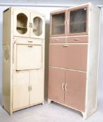 A retro 1950's vintage two tone kitchen dresser ca