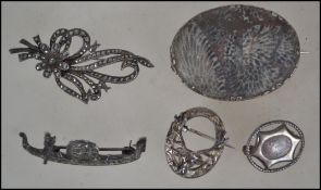A collection of early 20th century silver and whit