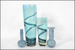 A pair of retro 20th century bases of graduating s