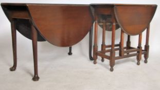 A 19th century Georgian mahogany drop leaf dining
