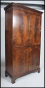 A good 19th century mahogany inlaid bow front ward