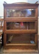 An Edwardian / early 20th century oak Lebus stacki