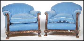 A pair of late 19th / early 20th century ornate be