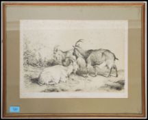 A 19th century lithograph by J Sidney Cooper 1838