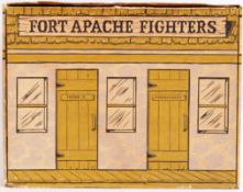 MARX TOYS FOR APACHE FIGHTERS PLAYSET