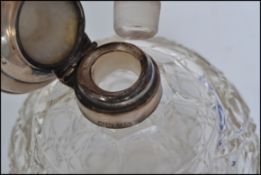 A silver hallmarked ladies perfume bottle having g