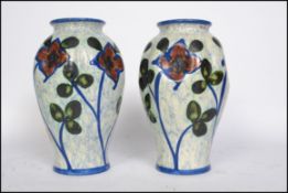 A pair of decorative Swedish1930's Art Deco vases