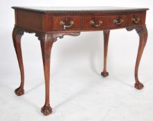 A Queen Anne revival mahogany writing table desk b