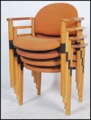 A set of four retro vintage 20th century stacking