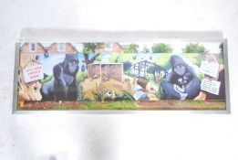 A graffiti urban art print by Bristol Street artis